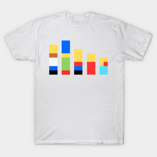 Minimalistic Simpsons T-Shirt by 8sqr